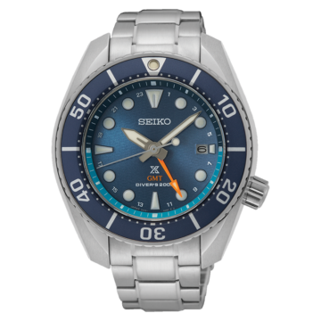 Seiko Solar GMT Cadran Bleu