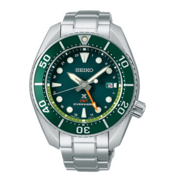 Seiko Solar GMT Cadran Vert
