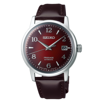 Seiko Presage Automatique 3 aiguilles cadran bordeau