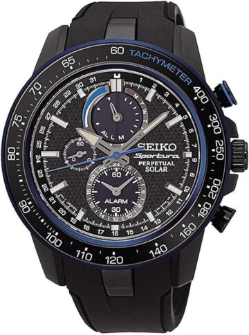 Seiko Sportura - Perpetual Solaire Multifonction - Noir