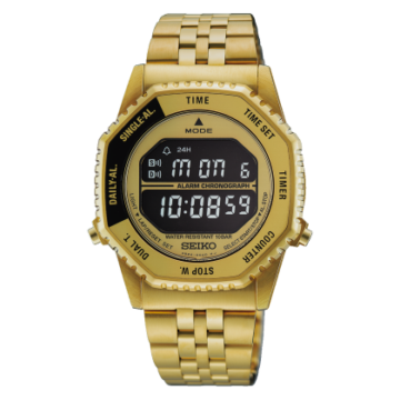 Seiko Rotocall Digital Gold Tone 37 mm HFL003P1